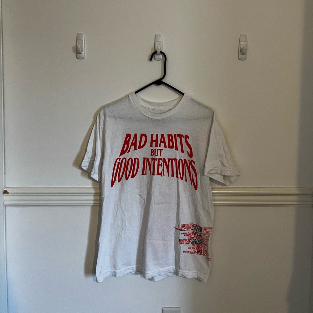 Vlone- NAV Bad Habits But Good Intentions Tee